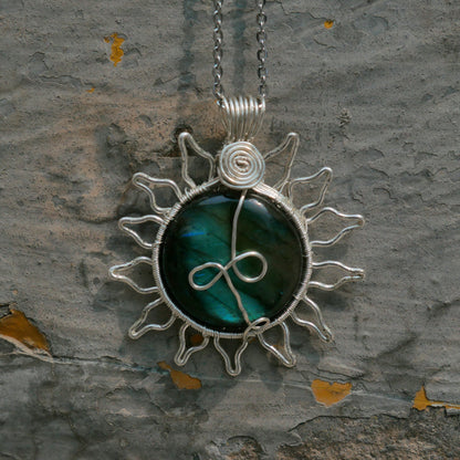Labradorite - Sun - Stone - Pendant