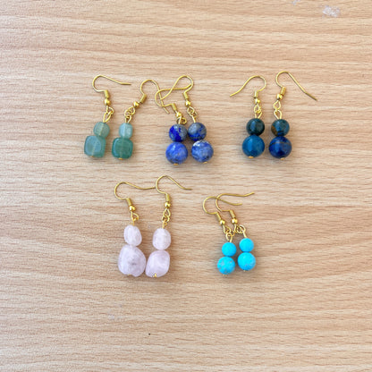Stone - Tumbled - Earrings - Collection