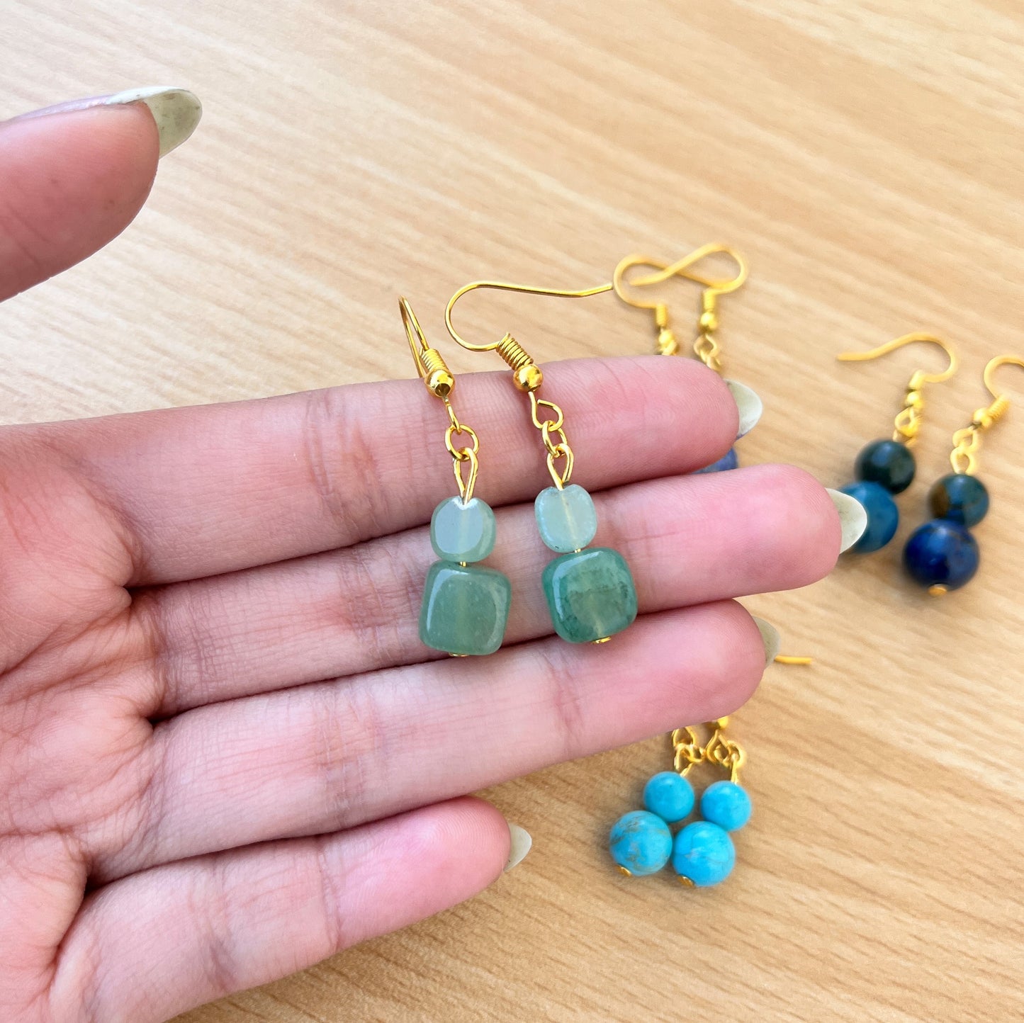 Stone - Tumbled - Earrings - Collection