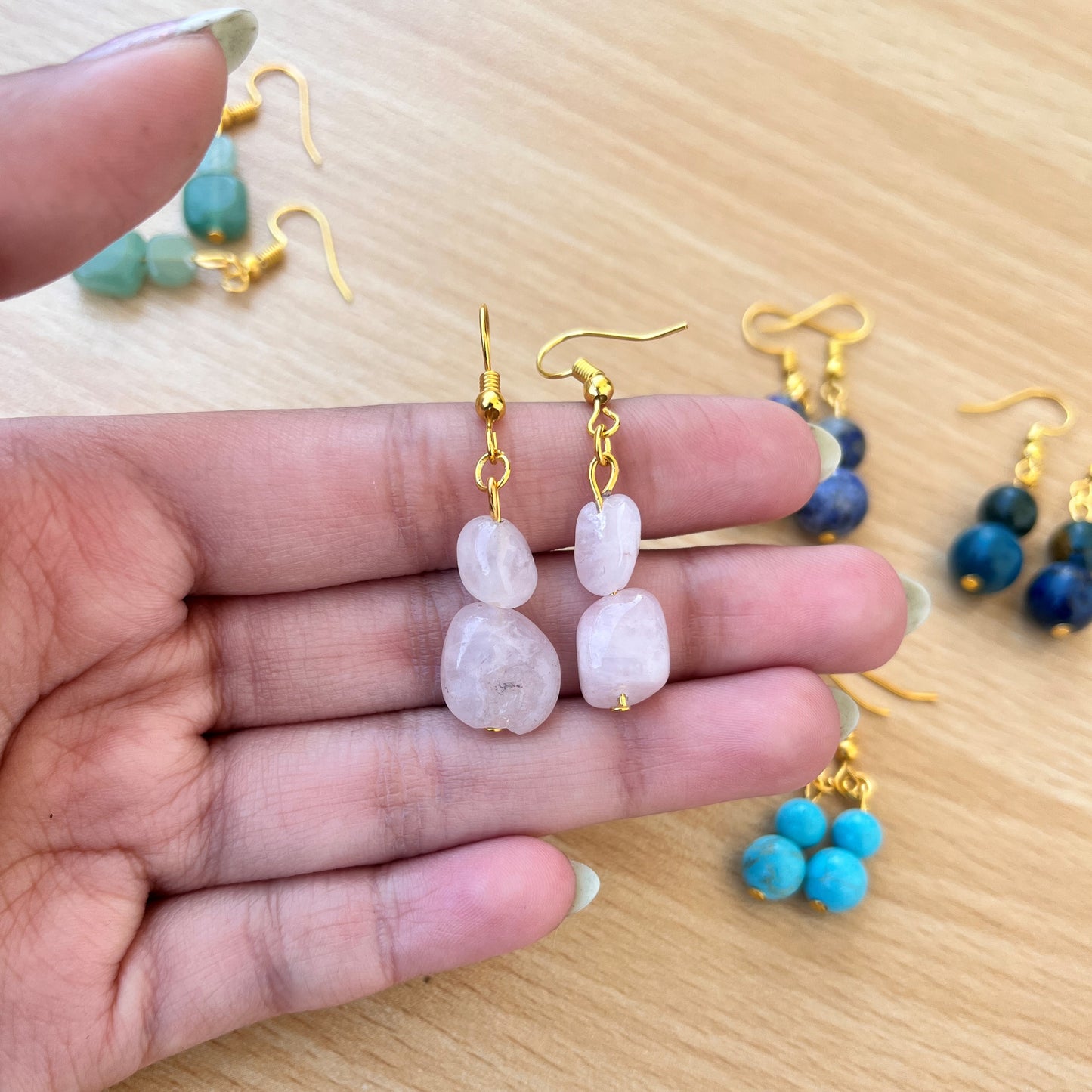 Stone - Tumbled - Earrings - Collection