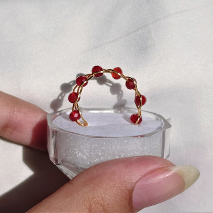 Stone - Tumbled - braided  - Rings Collection