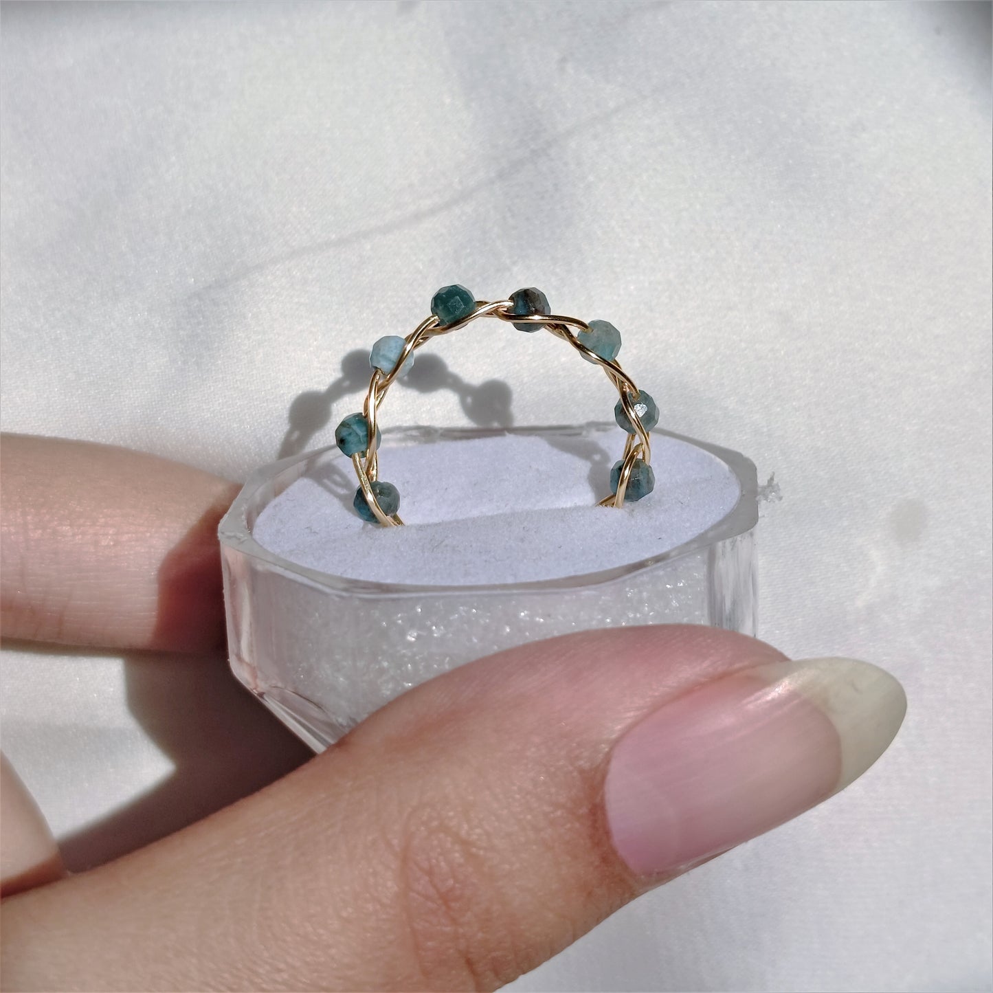 Stone - Tumbled - braided  - Rings Collection
