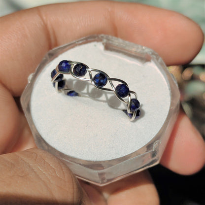 Stone - Tumbled - braided  - Rings Collection
