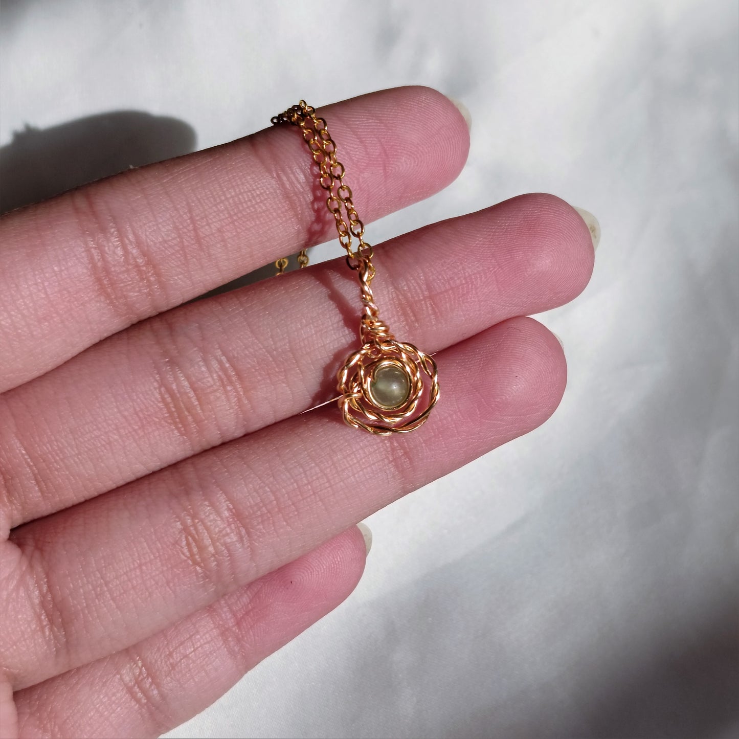 Green Aventurine - WireWrapped - Pendant