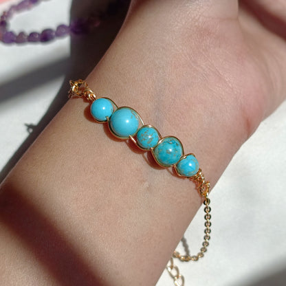 Turquoise - Tumbled - Stone - Jewelry Set