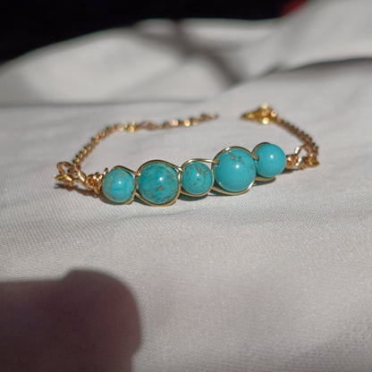 Turquoise - Tumbled - Stone - Jewelry Set