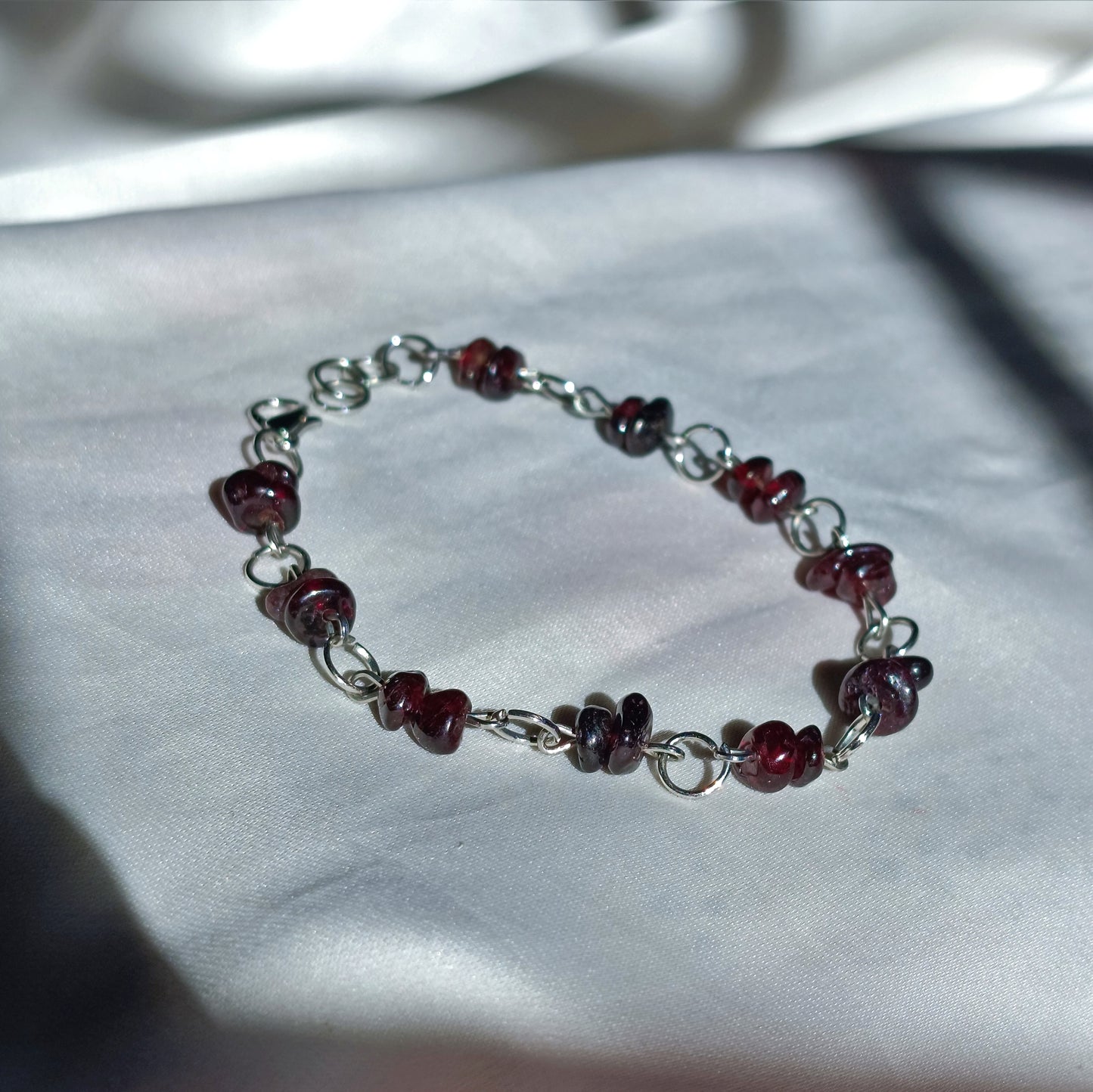 Garnet - Tumbled - Stone Bracelet