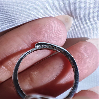 Yellow Sapphire - Silver - Faceted - Stone Ring